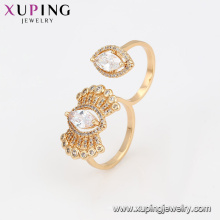 14886 Hot selling jewelry fashion style double circle finger ring evil eye shape ring for women